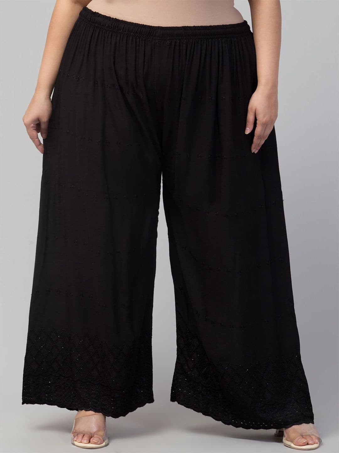 STYLE PREZONE Women Ethnic Motifs Embroidered Ethnic Palazzos - view 1