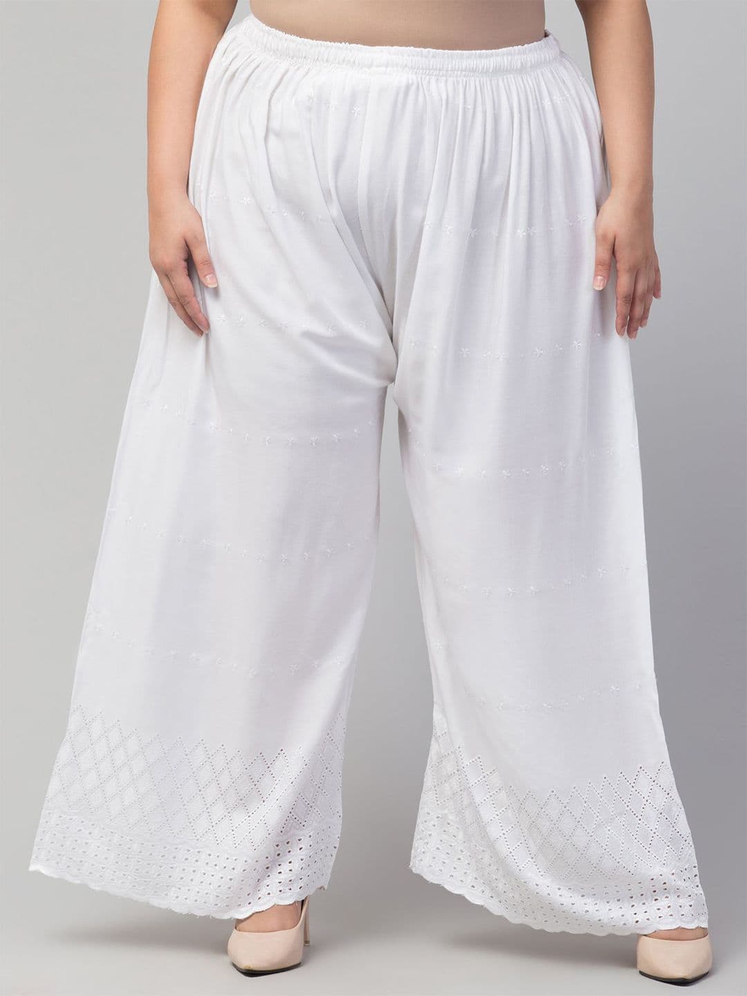 STYLE PREZONE Women Ethnic Motifs Embroidered Ethnic Palazzos - view 1