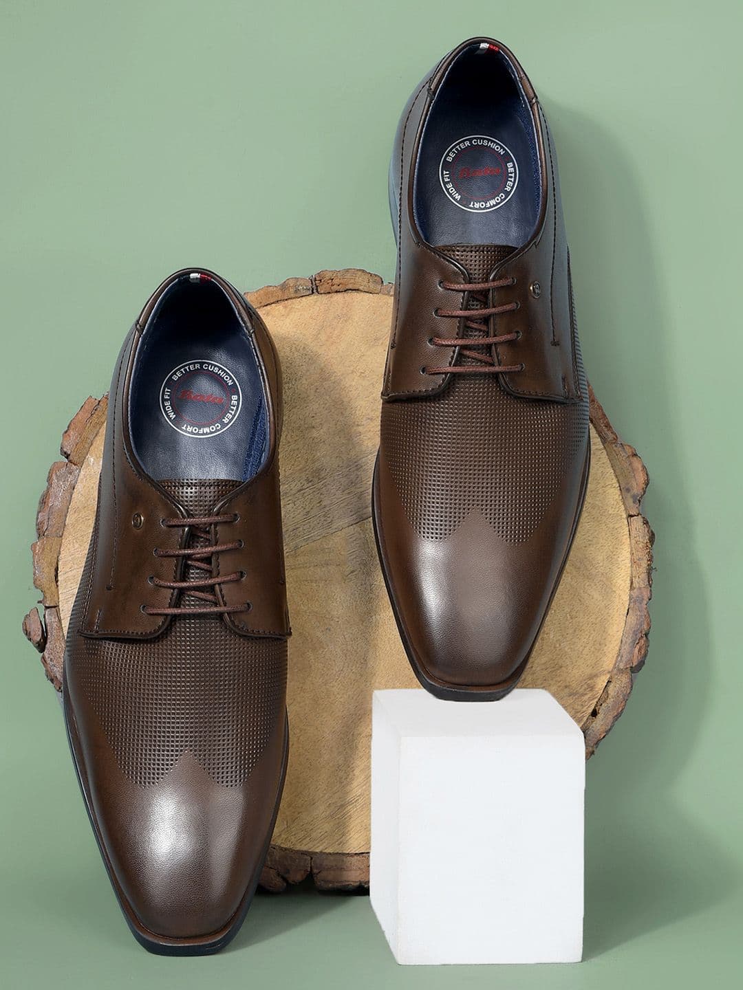 Bata Men Textured Formal Derbys - view 1