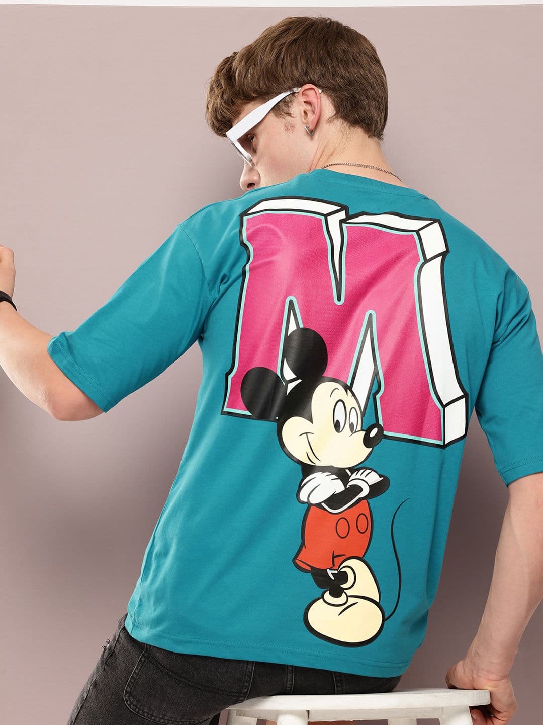 Kook N Keech Disney Kook N Keech Oversized Fit Disney Mickey Mouse Graphic Printed Pure Cotton T-shirt - view 1