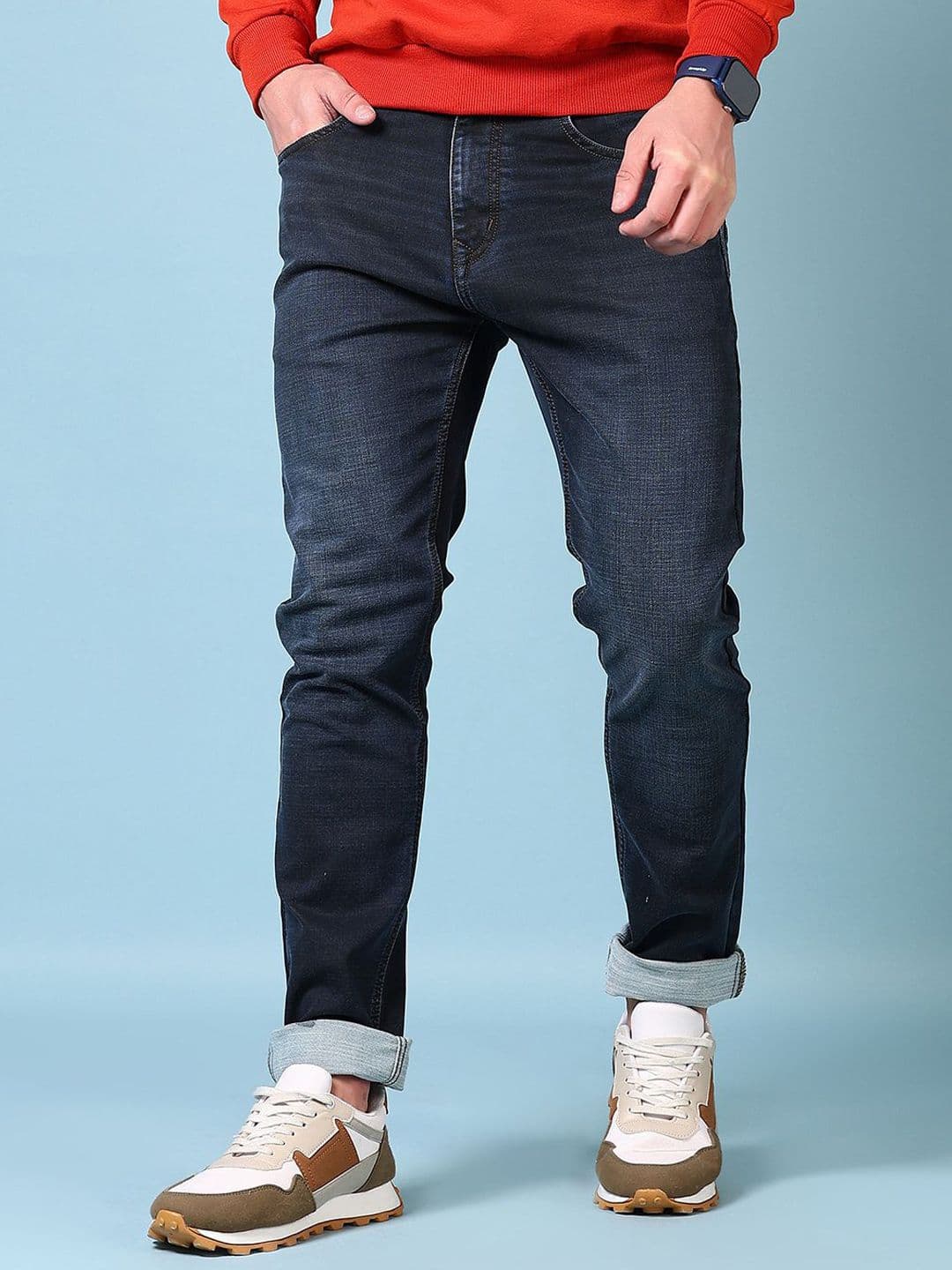 V-Mart Men Light Fade Mid-Rise Stretchable Jeans - view 1