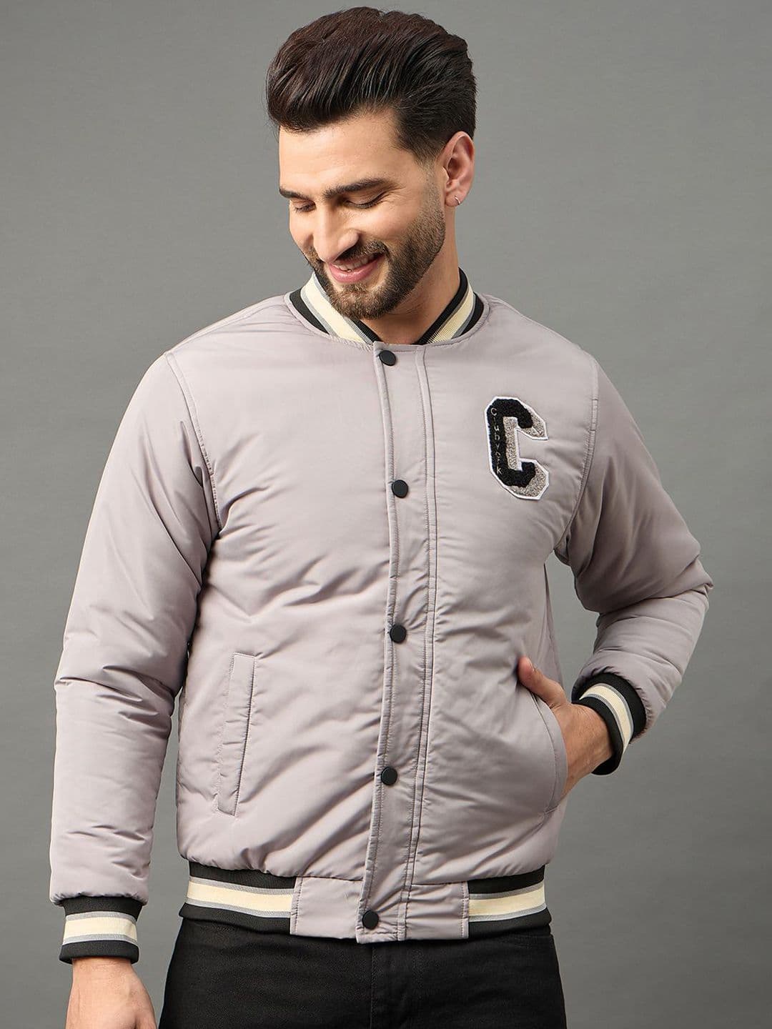 Club York Men Solid Patchwork Lightweight Bomber Jacket - view 1