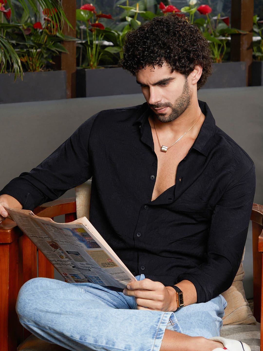 CAHOOT Men Regular Fit Solid Casual Shirt - view 1
