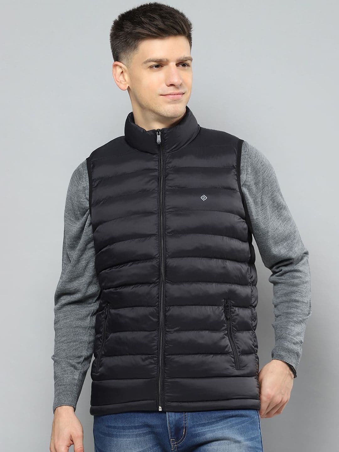 Cloak & Decker Men Mock Collar Solid Casual Puffer Lightweight Jacket - view 1