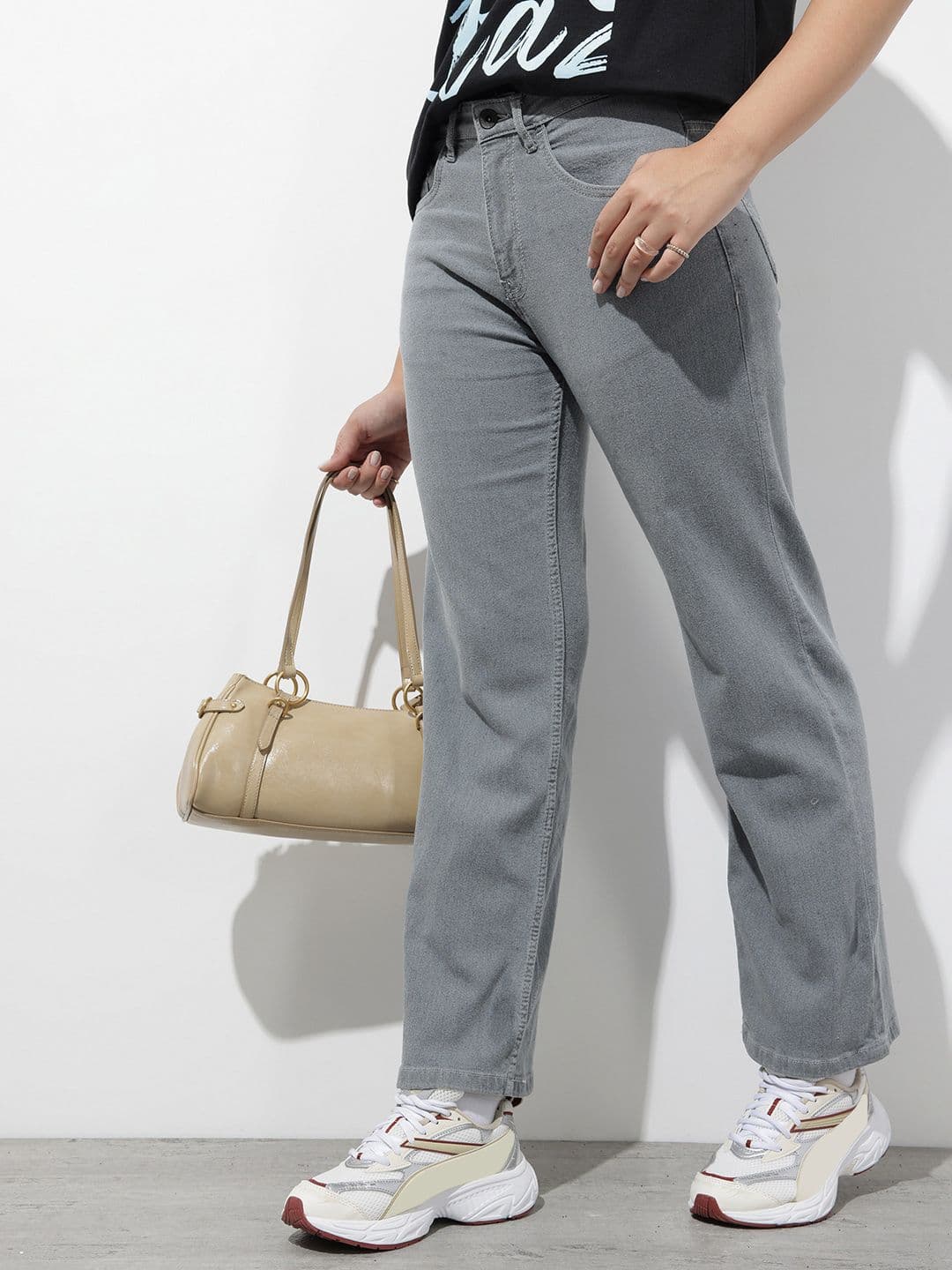The Roadster Life Co. Women Straight Fit Stretchable Jeans - view 1