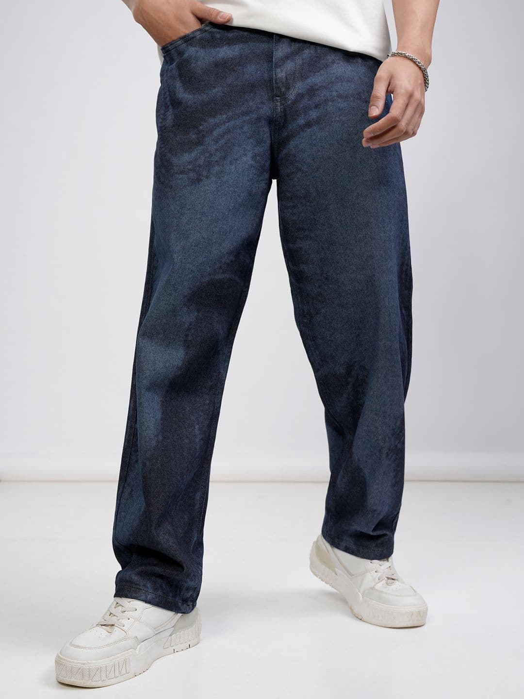 HIGHLANDER Men High Rise Loose Fit Ankle Length Jeans - view 1