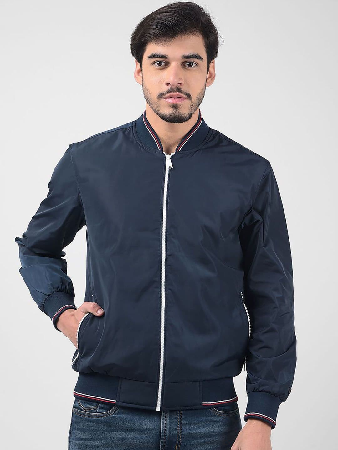 Numero Uno Men Solid Lightweight Bomber Jacket - view 1