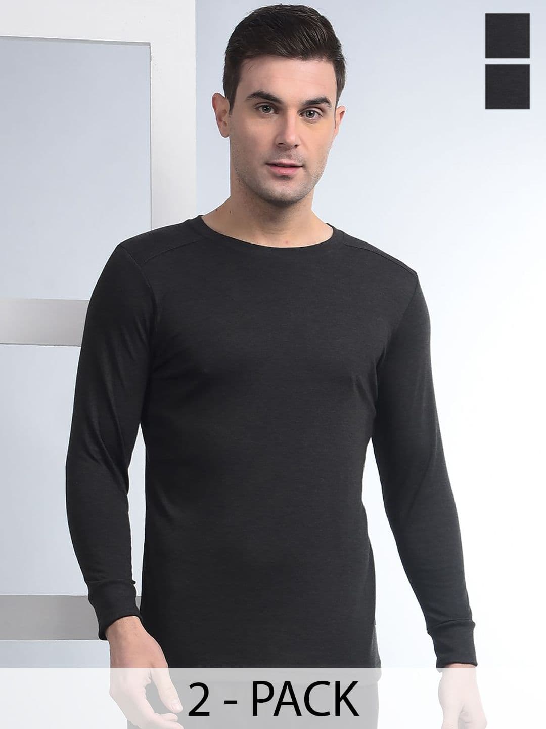 Force NXT Pack Of 2 Cotton Thermal Tops - view 1
