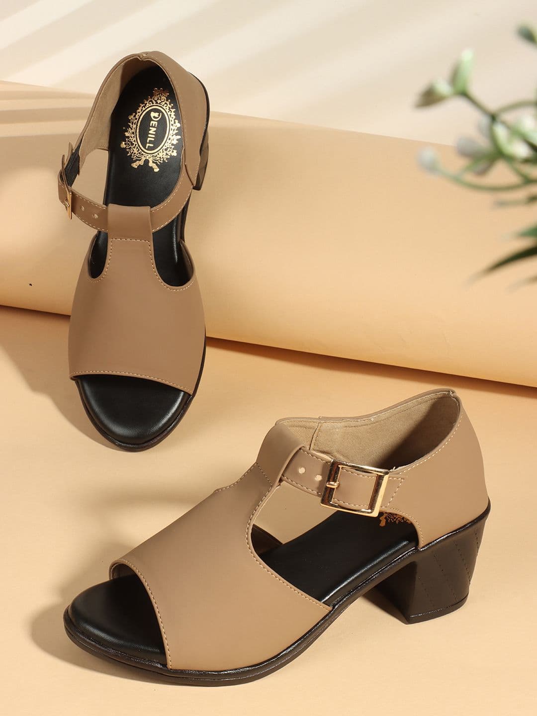 Denill Women Peep Toe Block Heel Sandal - view 1
