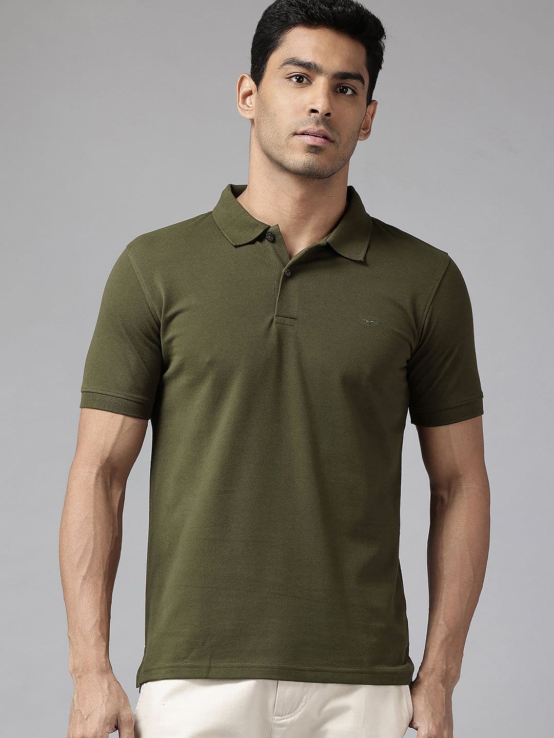 Park Avenue Solid Polo Collar T-shirt - view 1