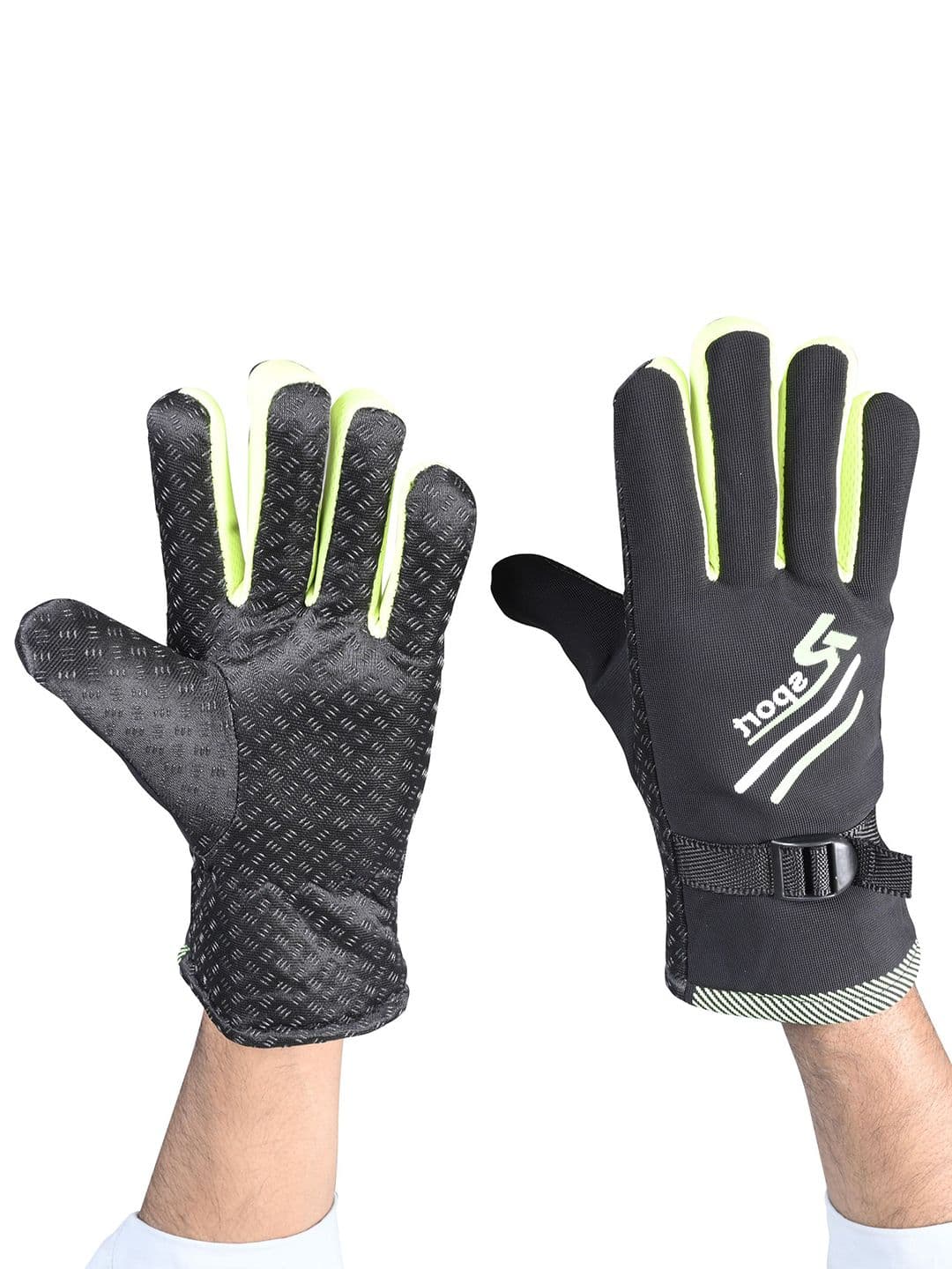 Calvadoss Men Patterned Winter Gloves - view 1
