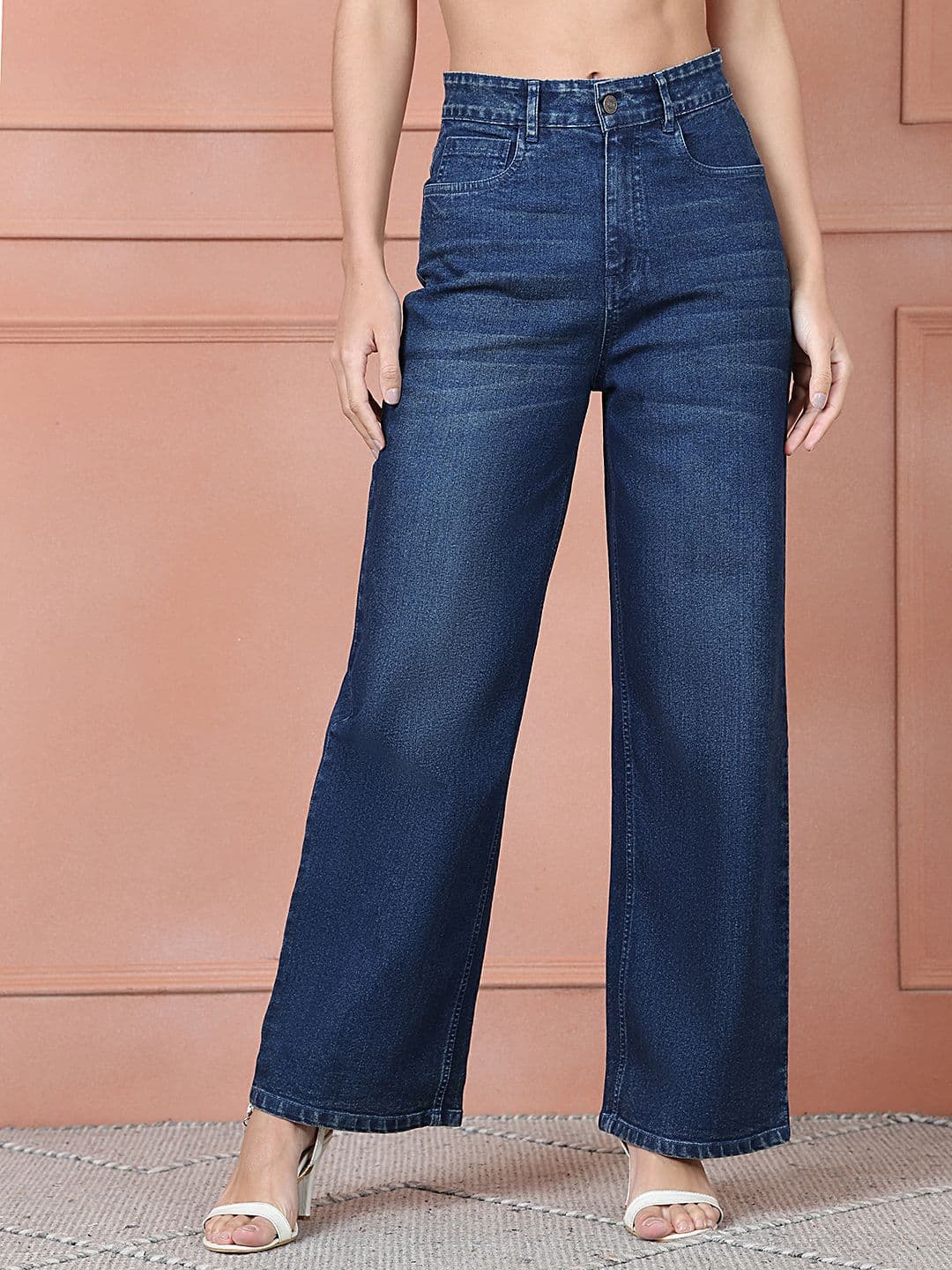 PUELLA Women Straight Fit High-Rise Light Fade Stretchable Jeans - view 1