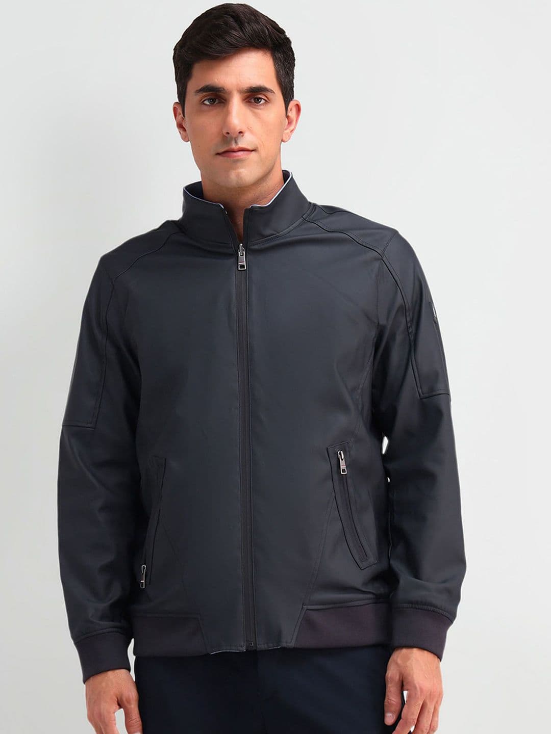 Arrow Sport Men Solid Bomber Jacket - view 1
