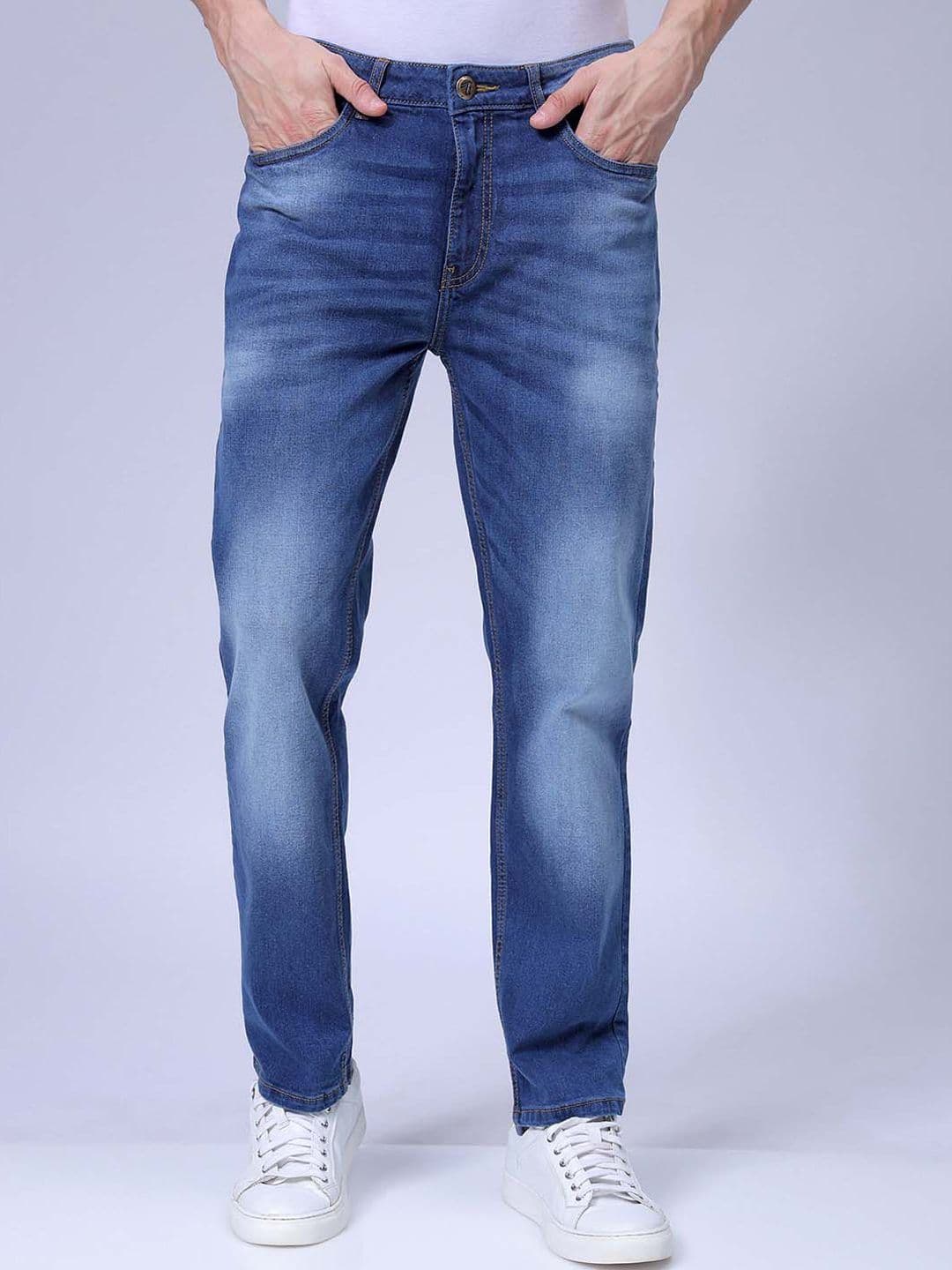 The Indian Garage Co Men Slim Fit Mid-Rise Heavy Fade Stretchable Jeans - view 1