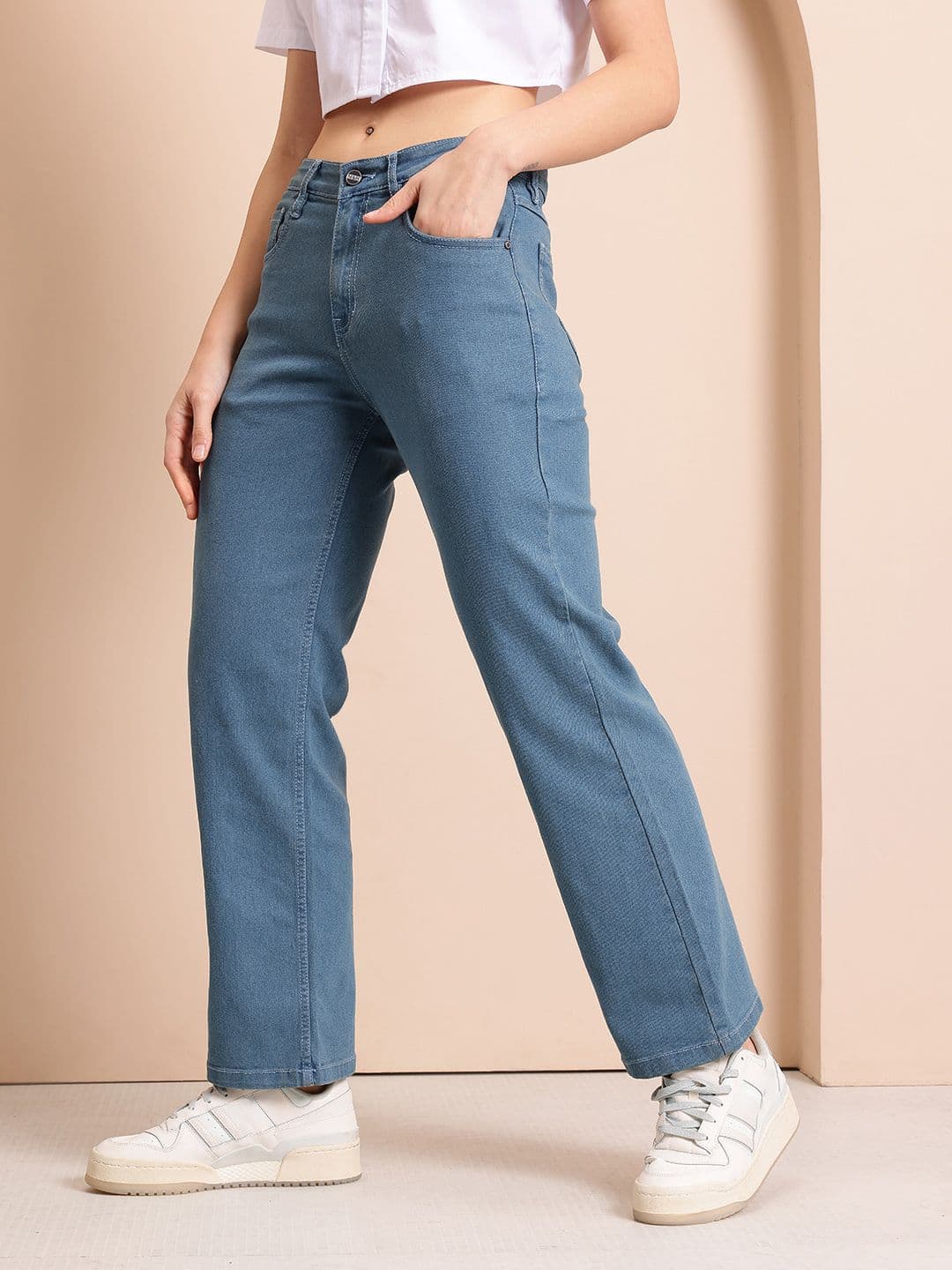 Mast & Harbour Women Regular Fit Stretchable Jeans - view 1