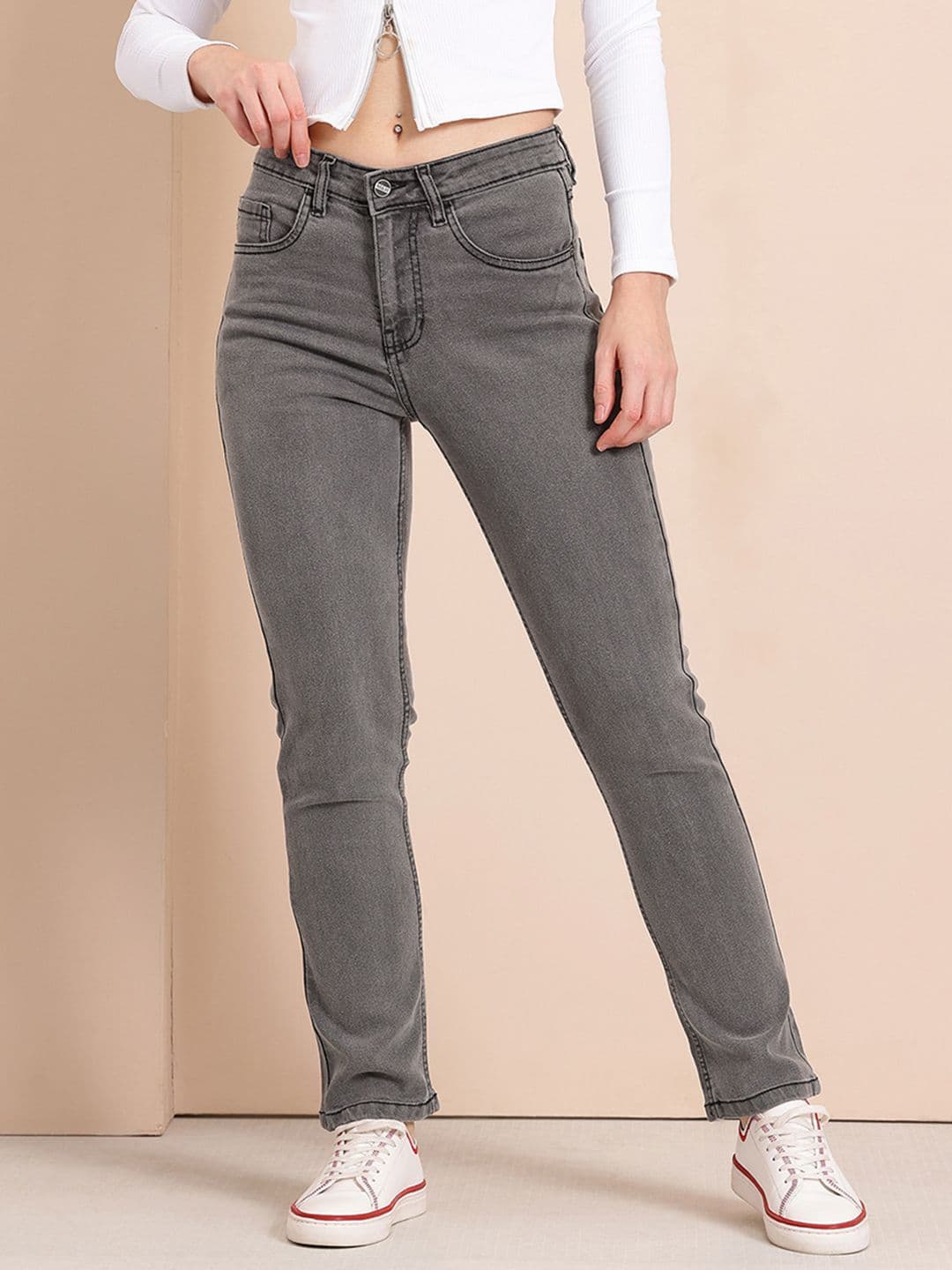 Mast & Harbour Women Slim Fit Stretchable Jeans - view 1