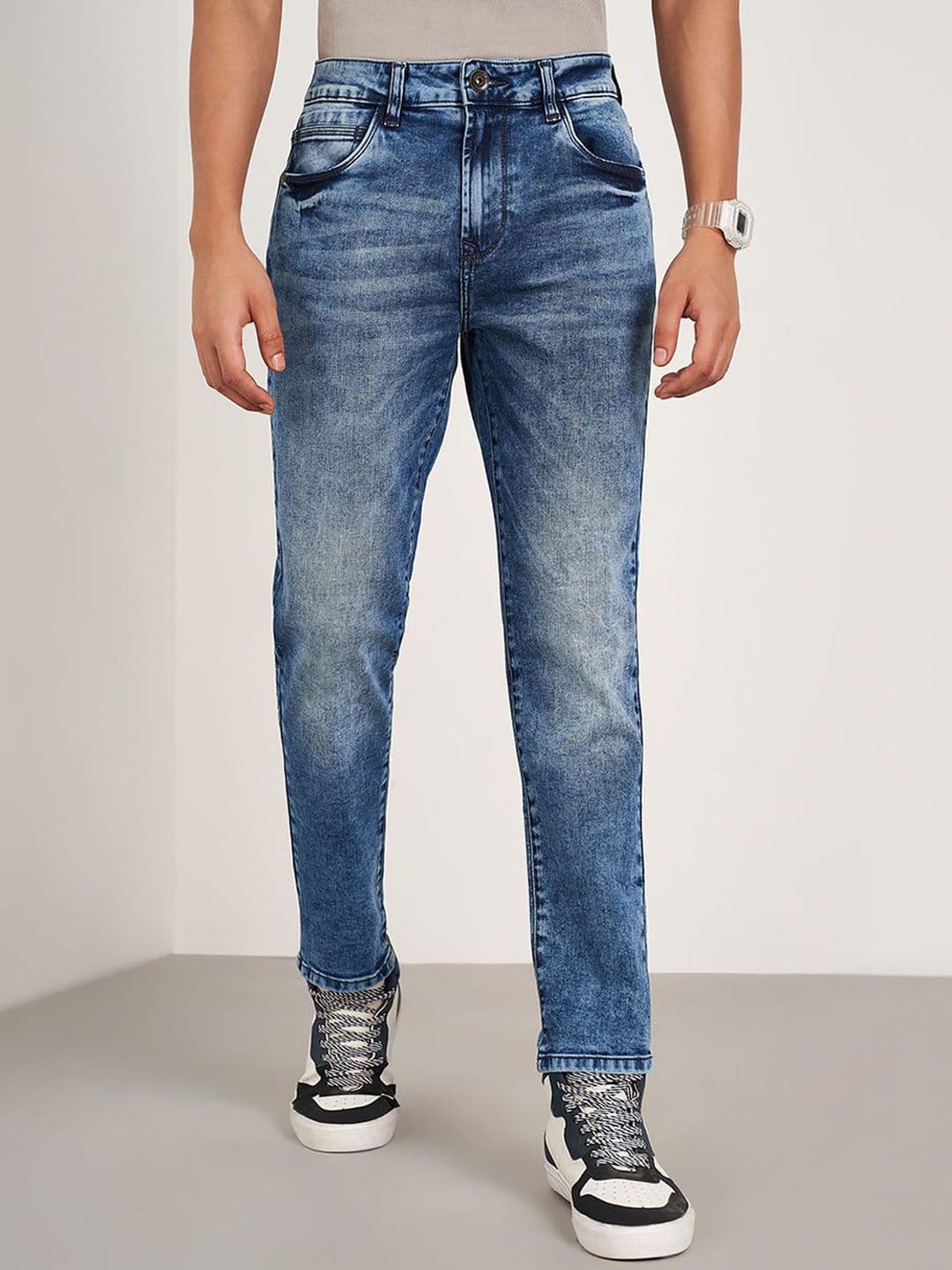 SF JEANS by Pantaloons Men Slim Fit Heavy Fade Jeans - view 1