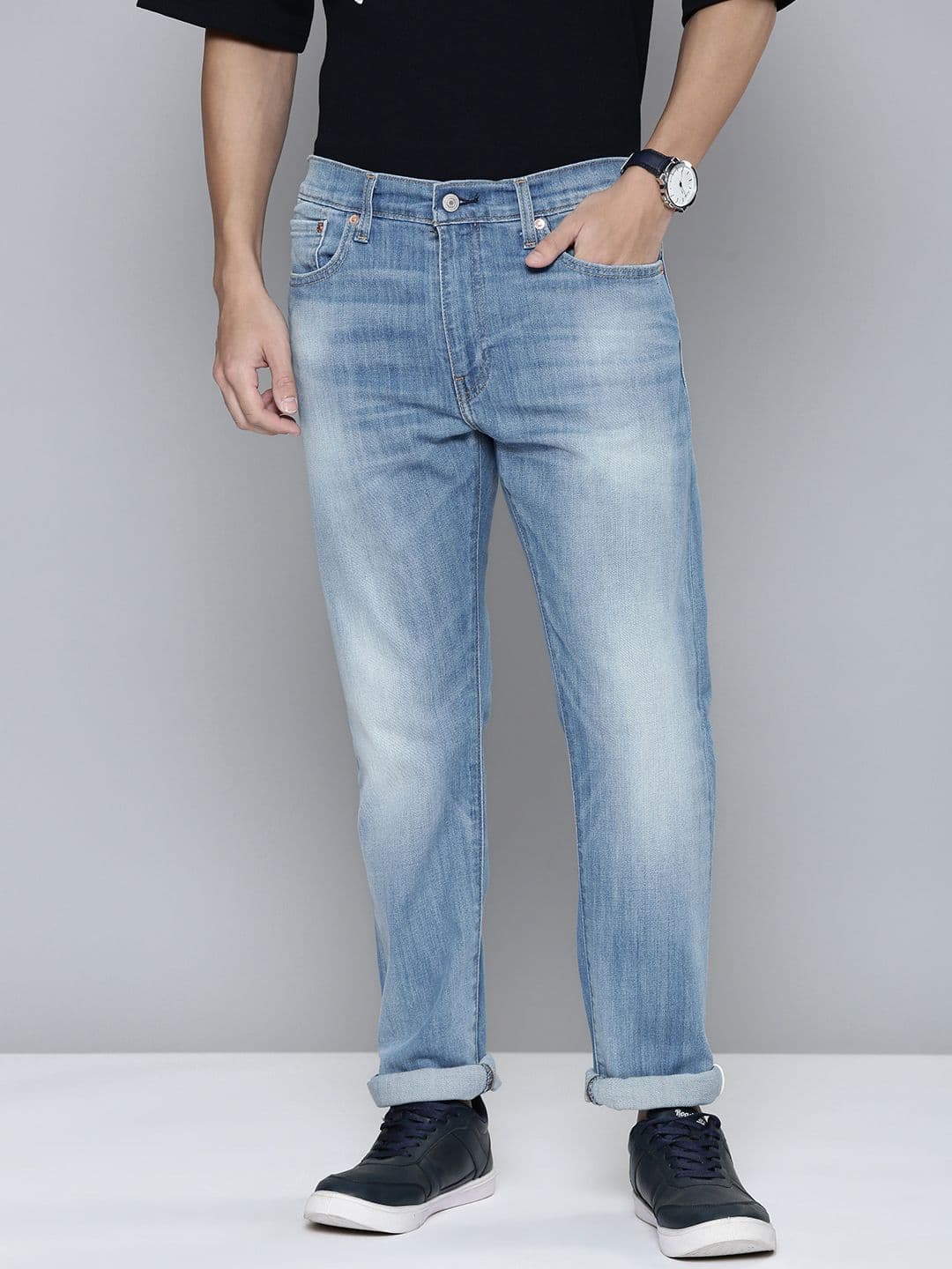 Levis Men 512 Slim Tapered Fit Light Fade Stretchable Jeans - view 1