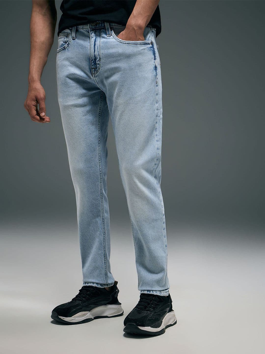 Flying Machine Slash Slim Tapered Jeans - view 1