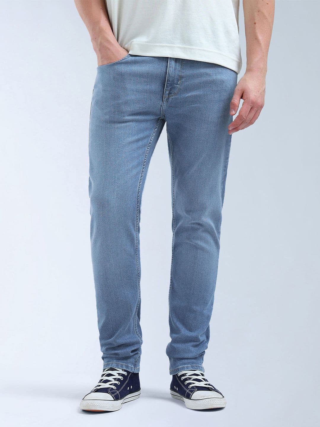Flying Machine Slash Slim Tapered Jeans - view 1