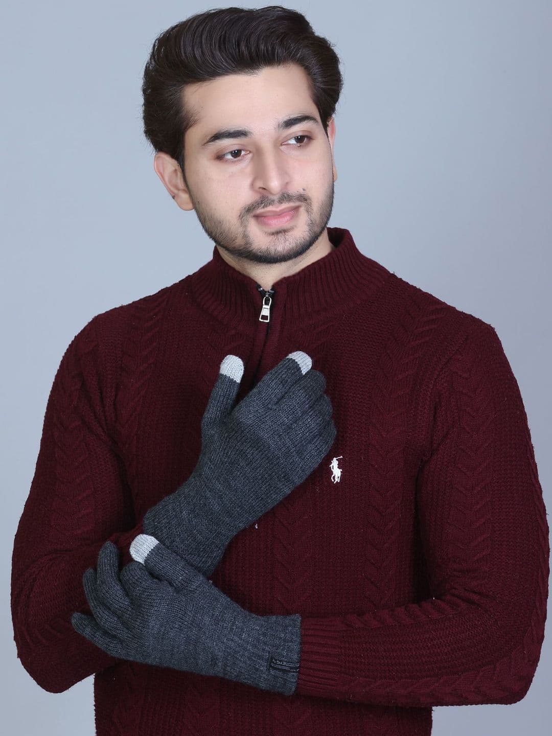 513 Men Acrylic Winter Gloves - view 1