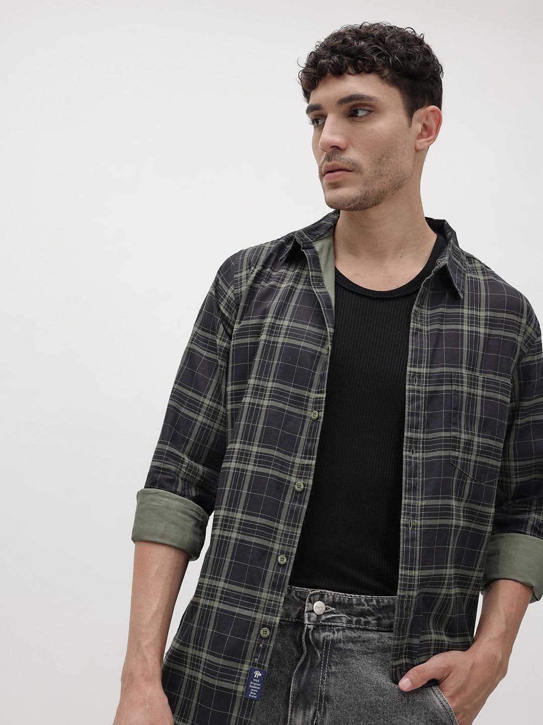 The Roadster Life Co. Cotton Checked Casual Shirt - view 1