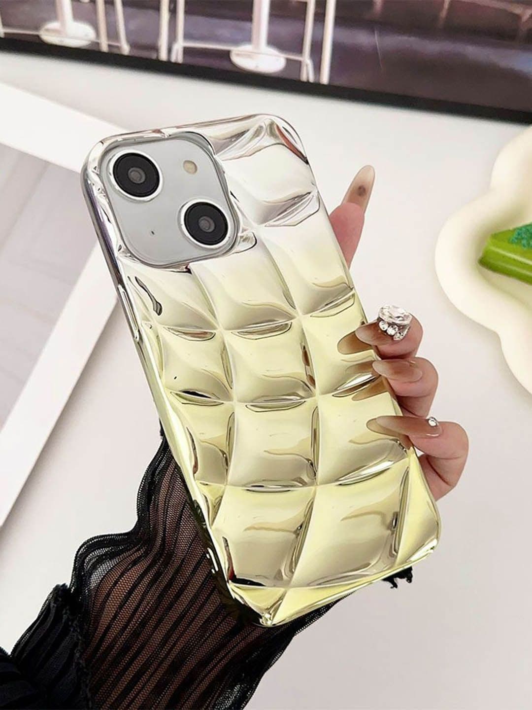 Luxury Kase LK146 Electroplated Cushion Gradient Case iPhone 15 Back Case
