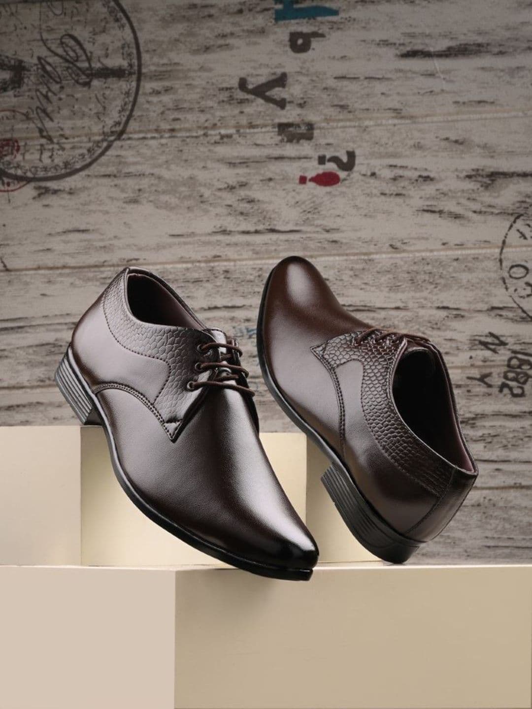 Rising Wolf Men Leather Lace-Ups Derbys Formal Shoes - view 1
