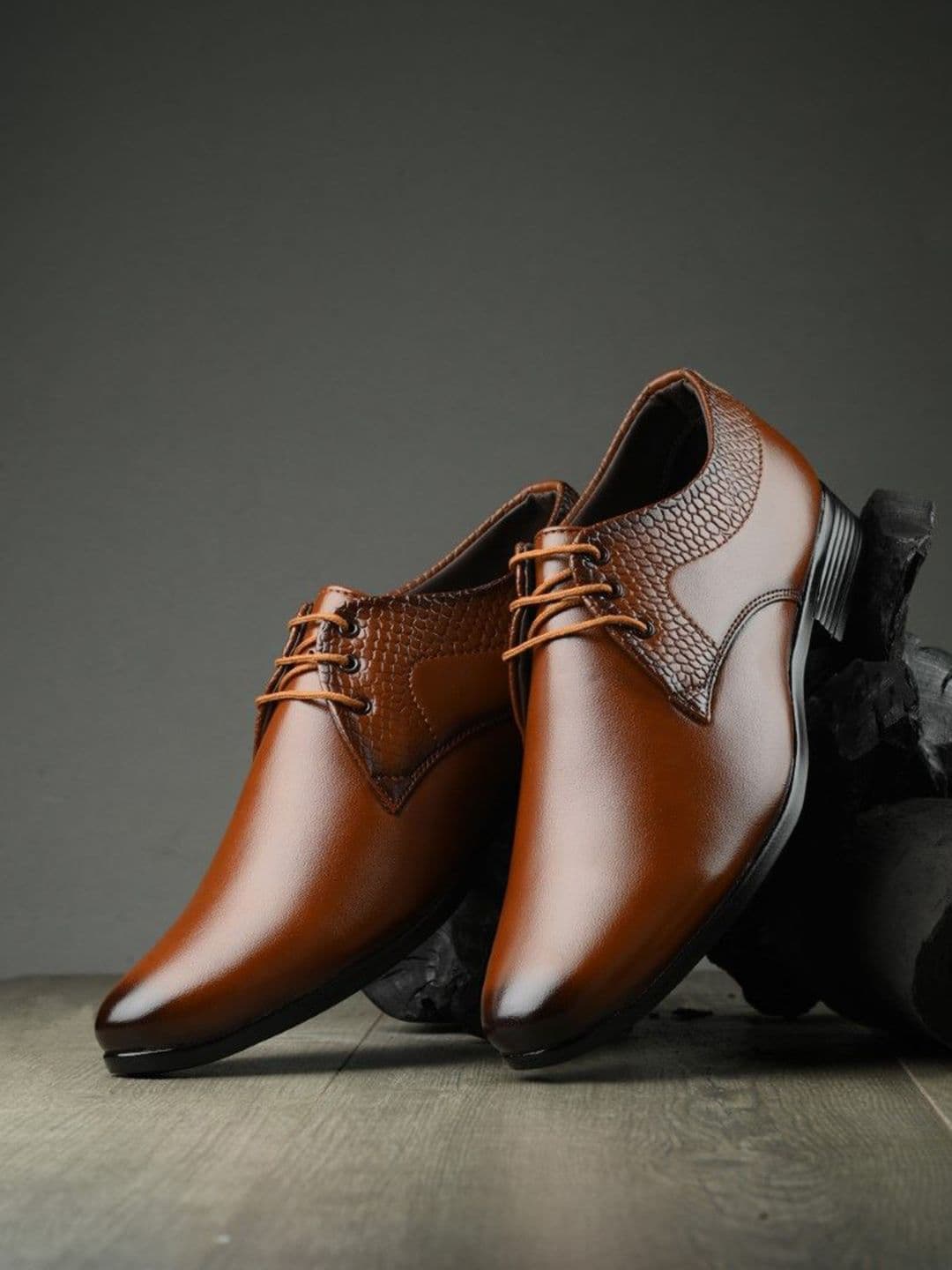 Rising Wolf Men Leather Formal Derbys - view 1