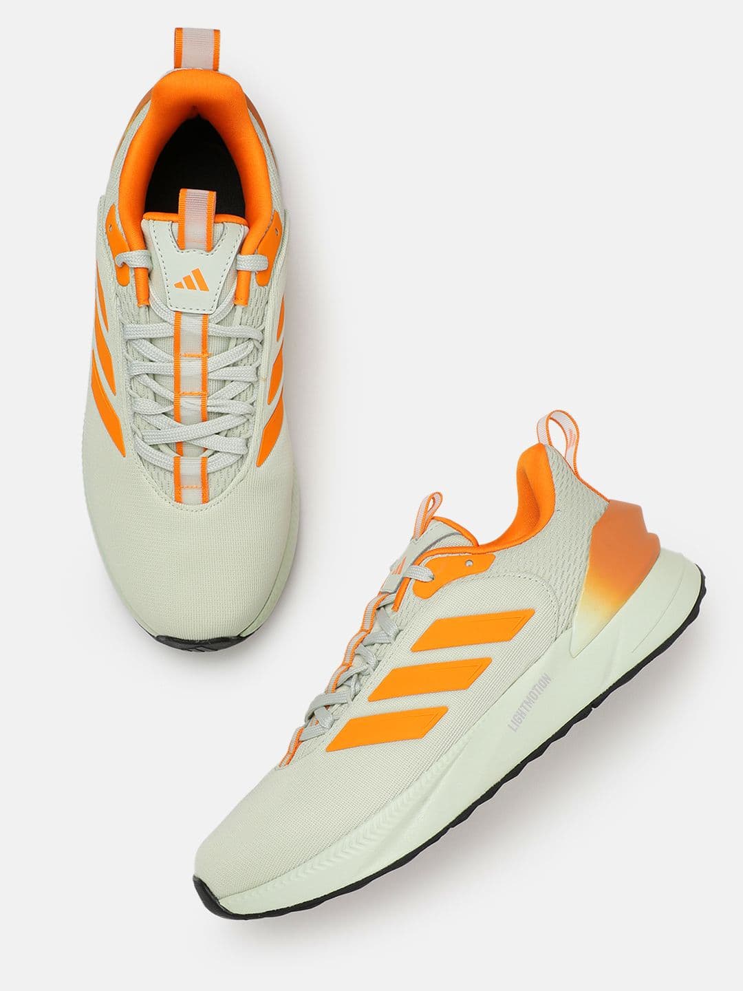 ADIDAS Men Lightrun Clip 3-Striped Brand Logo Detail Running Shoes - view 1