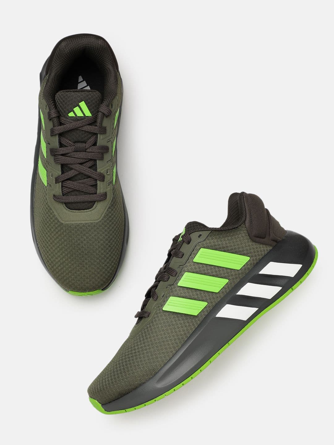 ADIDAS Men Woven Design Vent-Shade Running Shoes - view 1