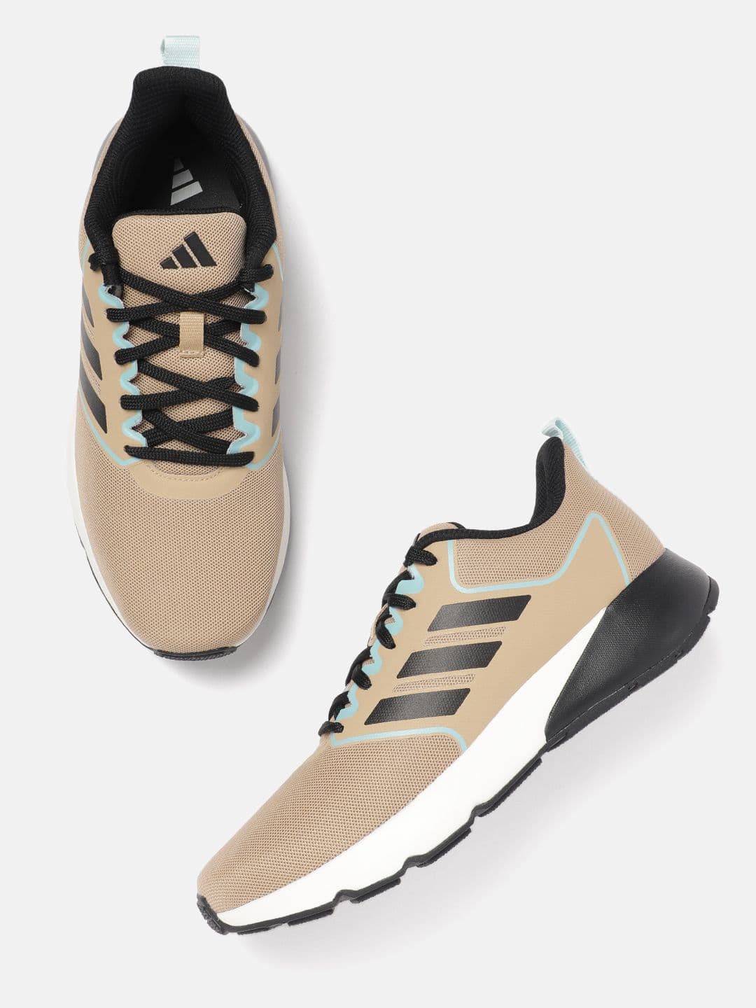 ADIDAS Men Dash-run Woven Design 3-Striped Brand Logo Detail Shoes - view 1