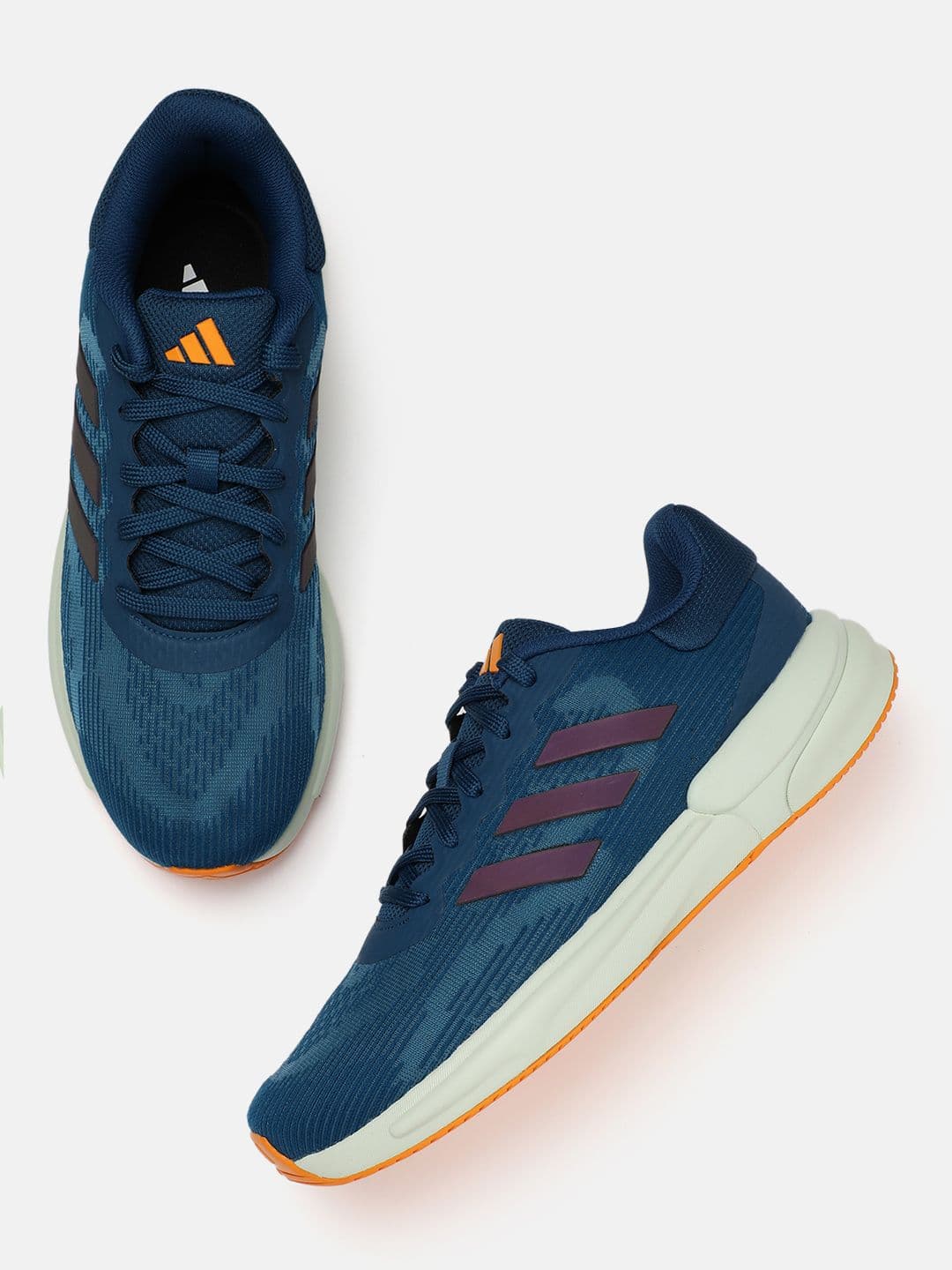 ADIDAS Men Uniqlite ST 3-Striped Brand Logo Detail Running Shoes - view 1