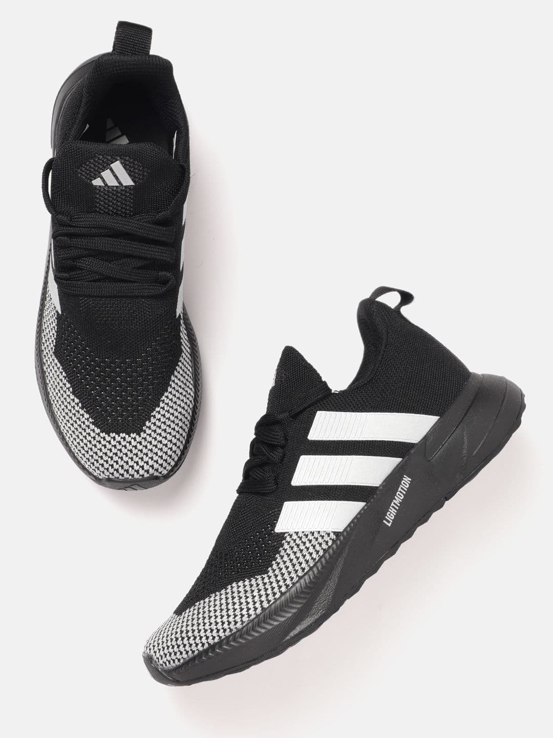 ADIDAS Men Lightrun Flare Brand Logo Detail Woven Design Shoes - view 1