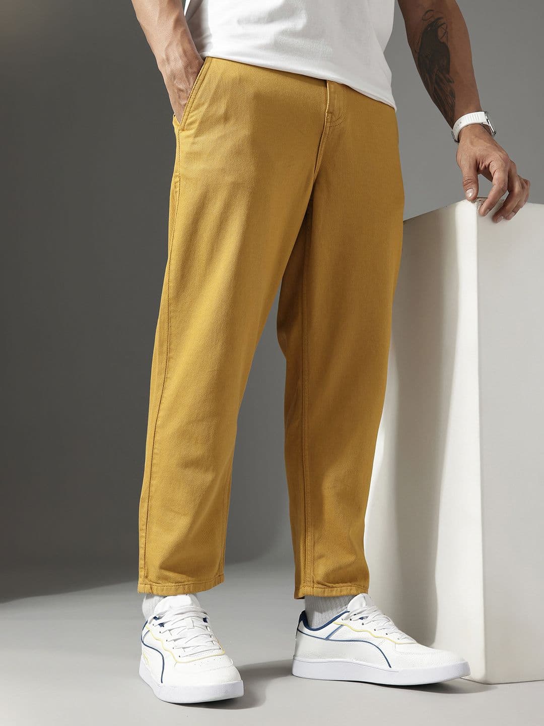 FCUK Men Pure Cotton Baggy Fit Jeans - view 1