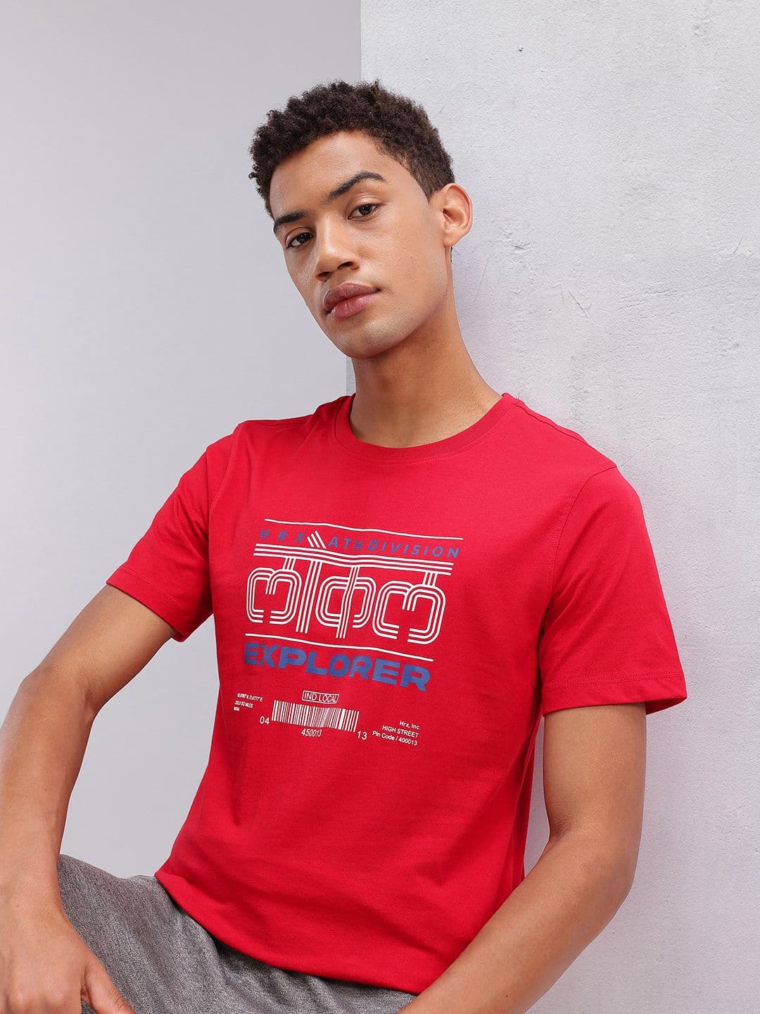 HRX by Hrithik Roshan Typography Printed Lifestyle T-shirt - view 1