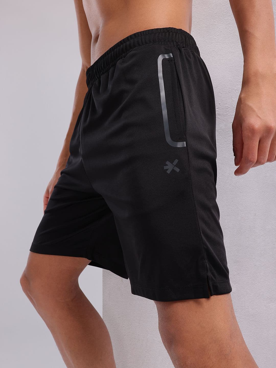 HRX by Hrithik Roshan Men Mid-Rise Brand Logo Detail Rapid-Dry Training Shorts - view 1