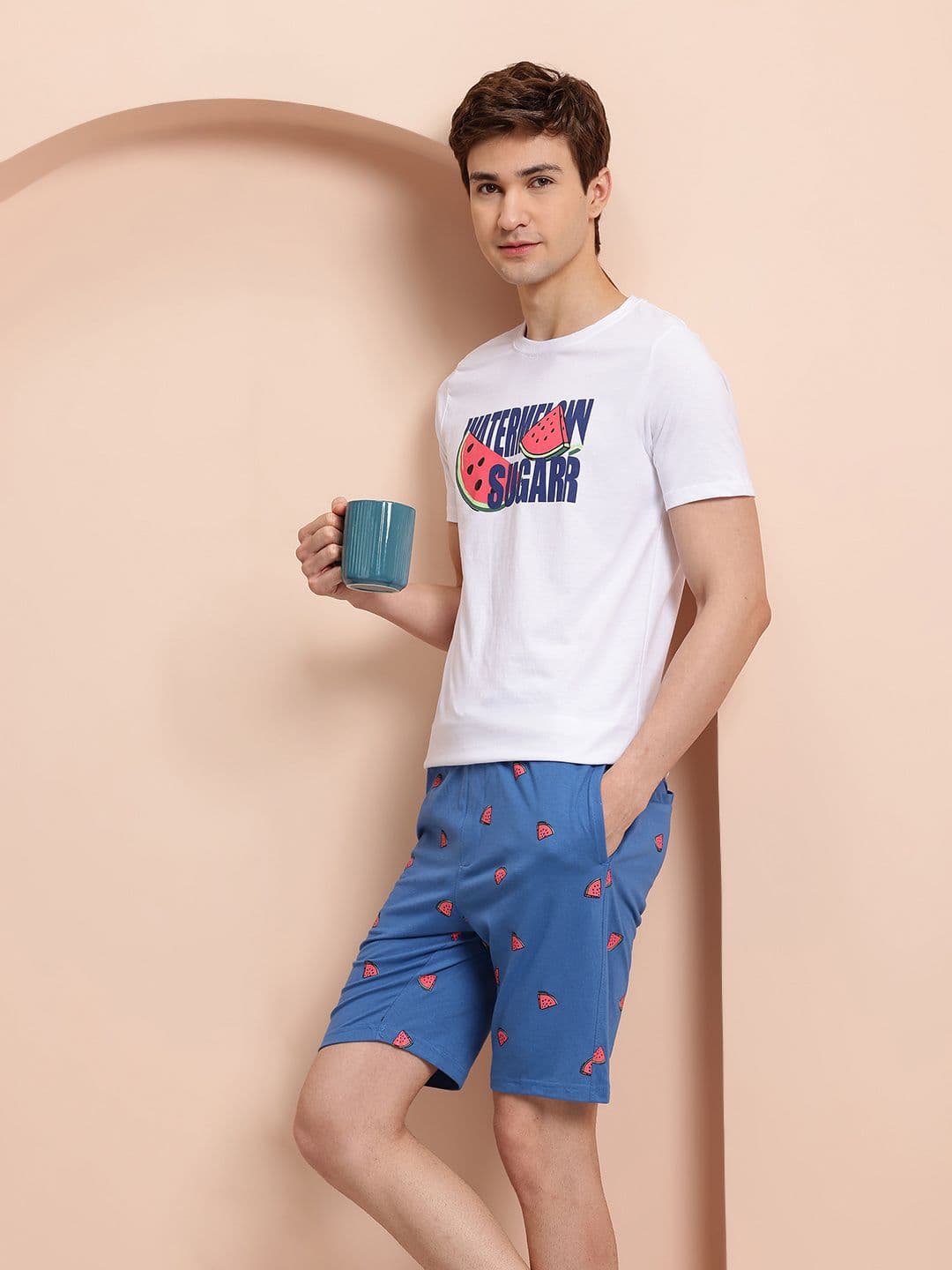 Mast & Harbour Men Printed Shorts Set - view 1