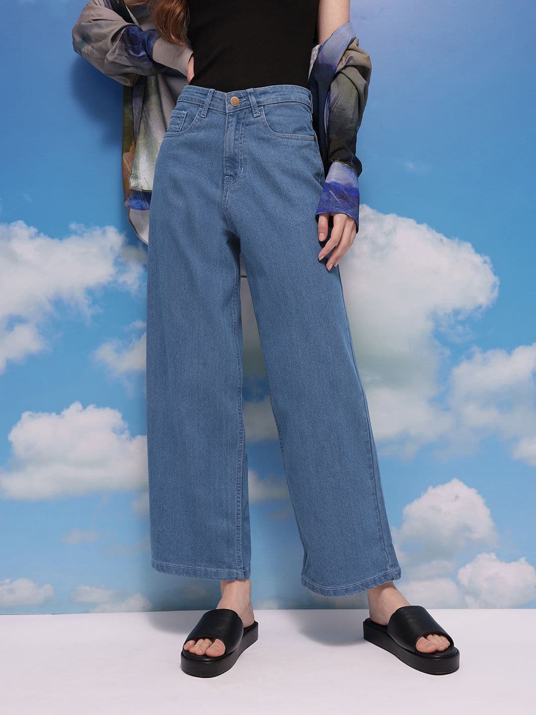 CORSICA Women Wide Leg High Rise Jeans - view 1