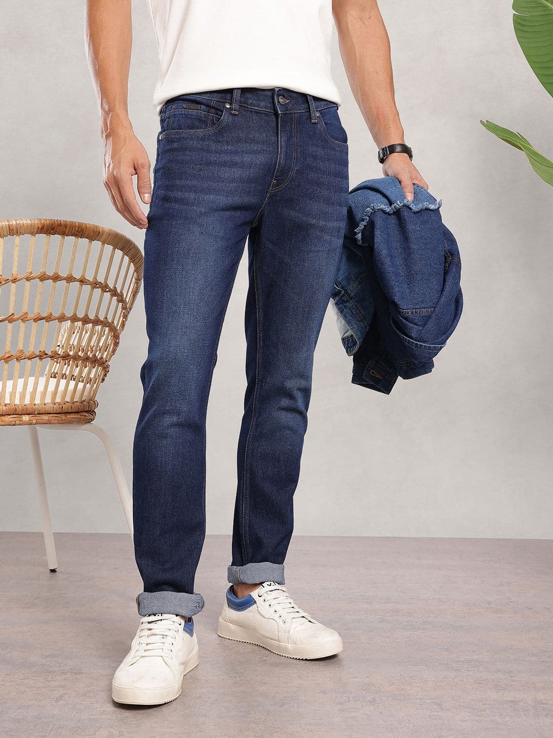 Nautica Men Slim Fit Light Fade Stretchable Jeans - view 1