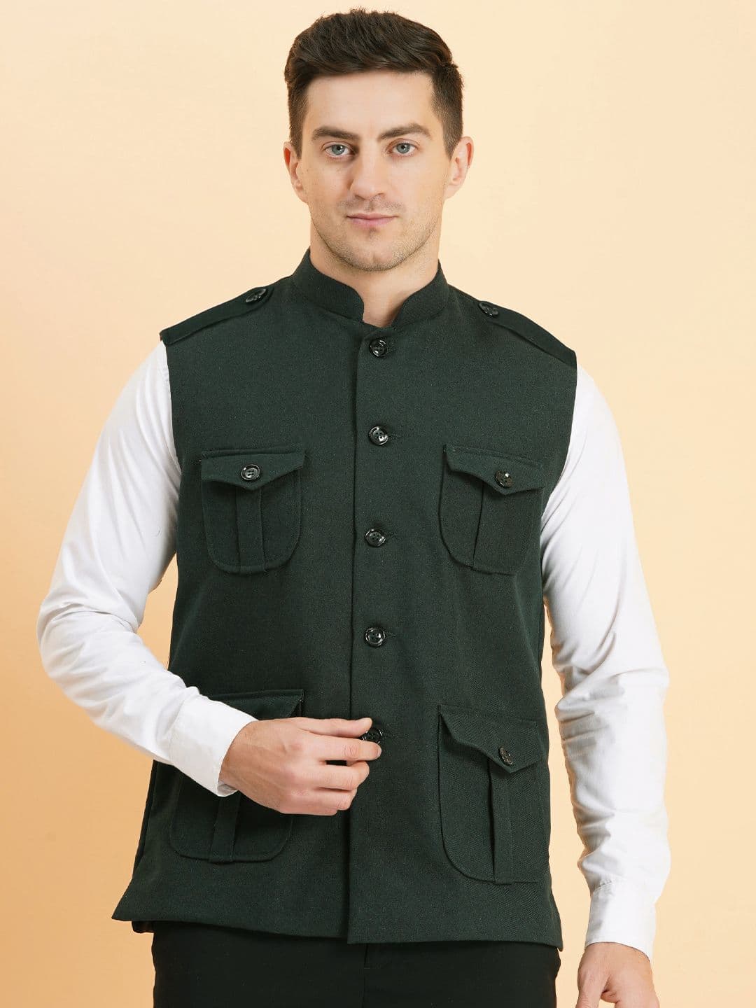 SG LEMAN Woven Nehru Jackets - view 1