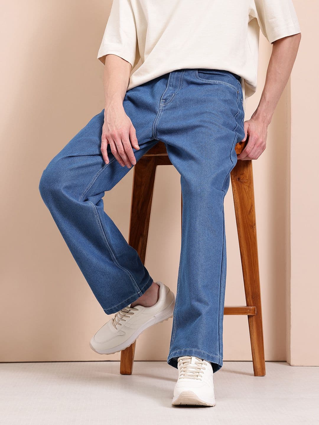 Mast & Harbour Men Pure Cotton Relaxed Fit Jeans