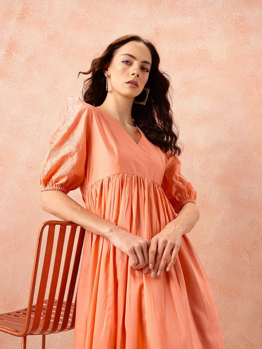 all about you Empire Midi Ethnic Dress - view 1