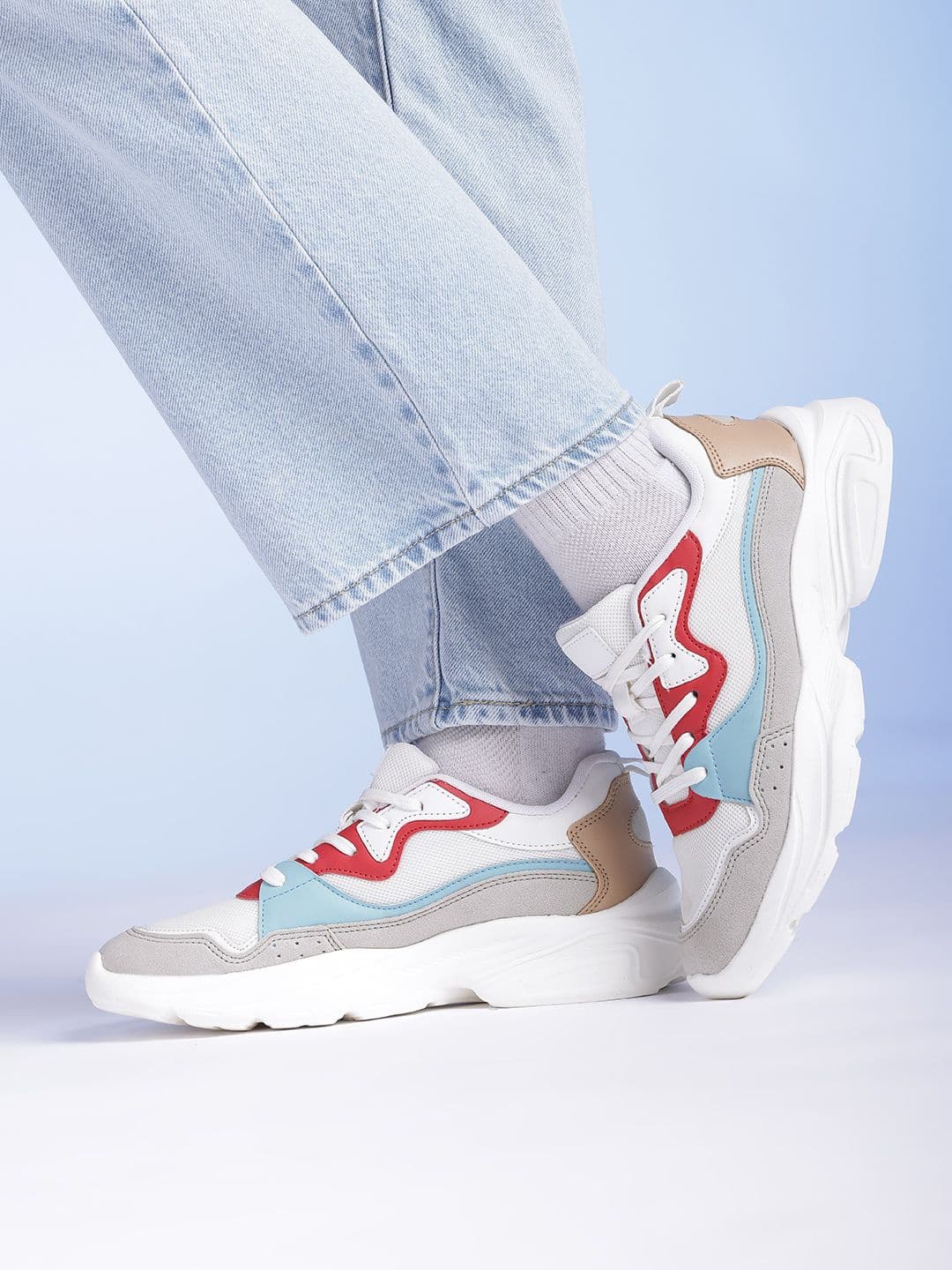 Mast & Harbour Women Colourblocked Sneakers - view 1