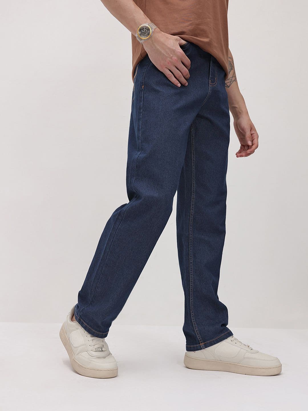 The Roadster Life Co. Men Mid-Rise Stretchable Straight Fit Jeans - view 1
