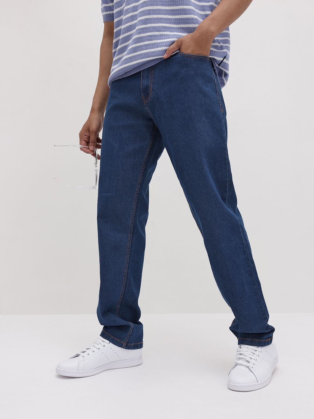 The Roadster Life Co. Men Mid-Rise Stretchable Straight Fit Jeans - view 1