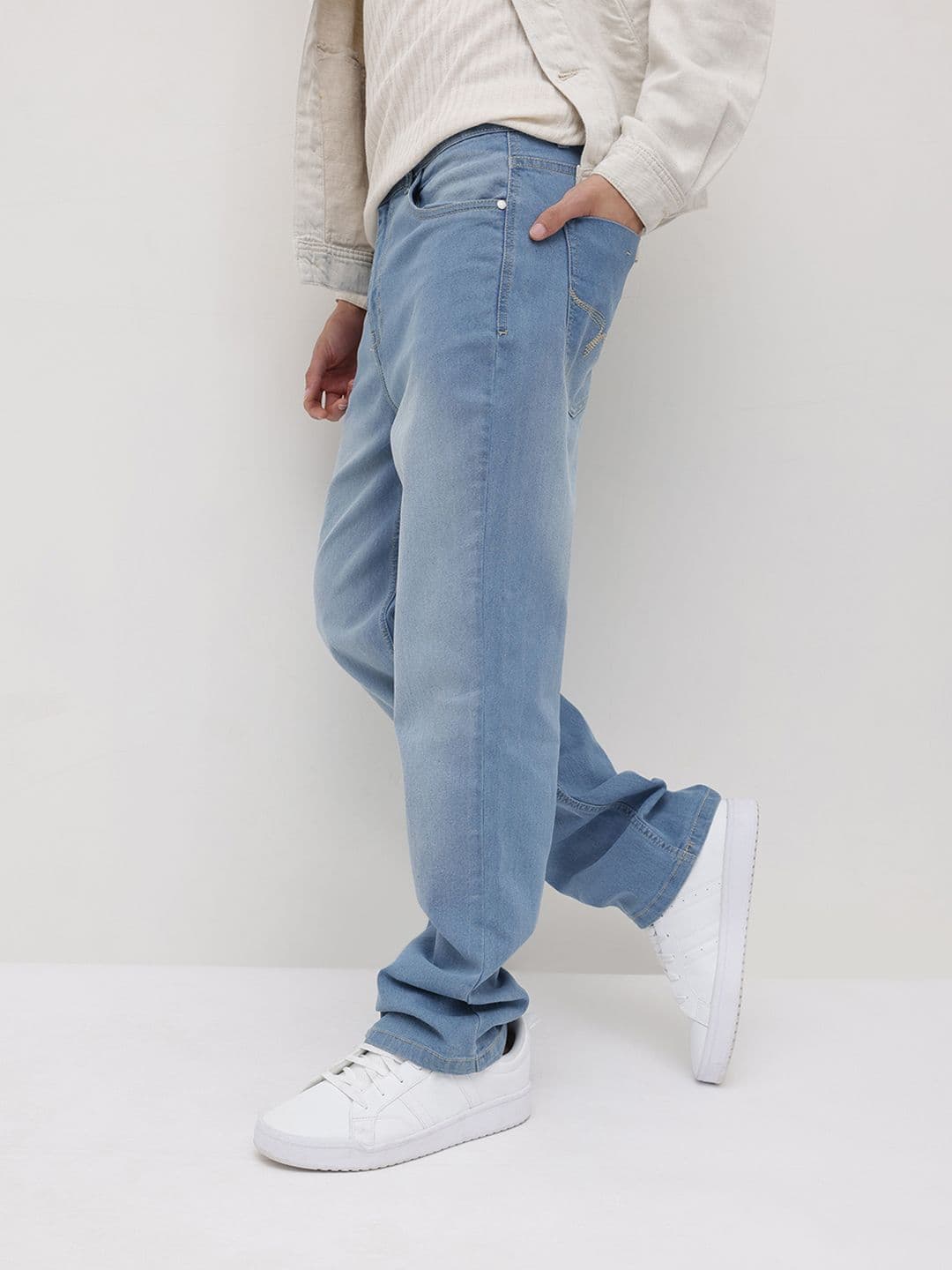 The Roadster Life Co. Men Straight Fit Faded Jeans - view 1
