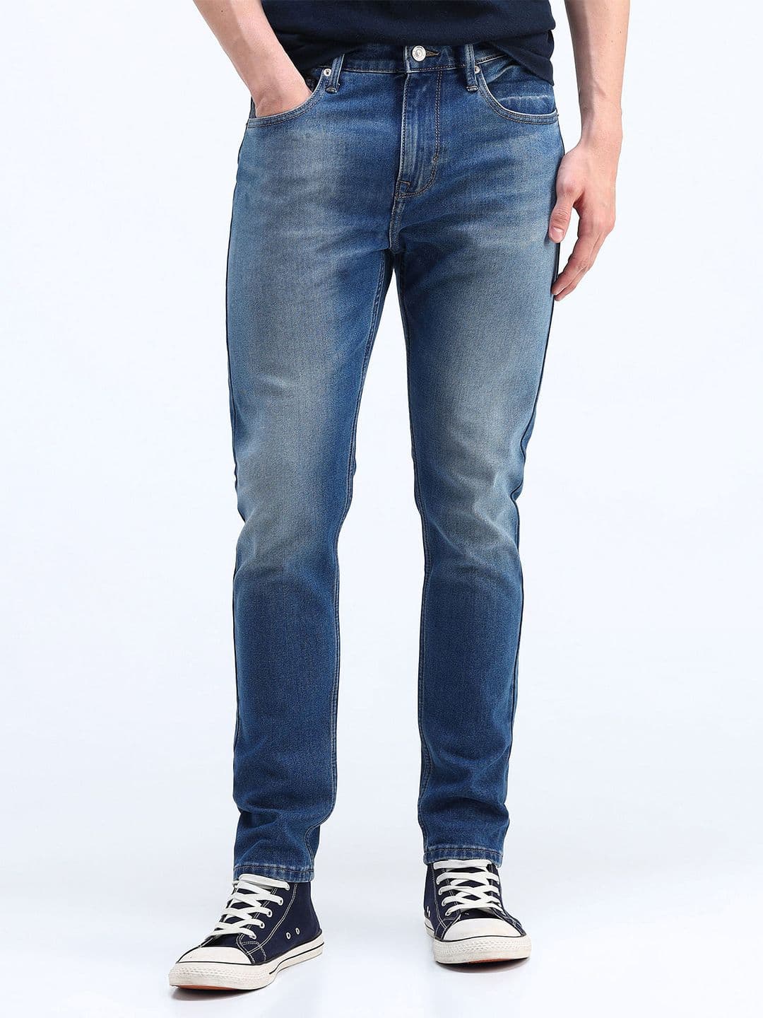 Flying Machine Men Slim Fit Heavy Fade Jeans - view 1