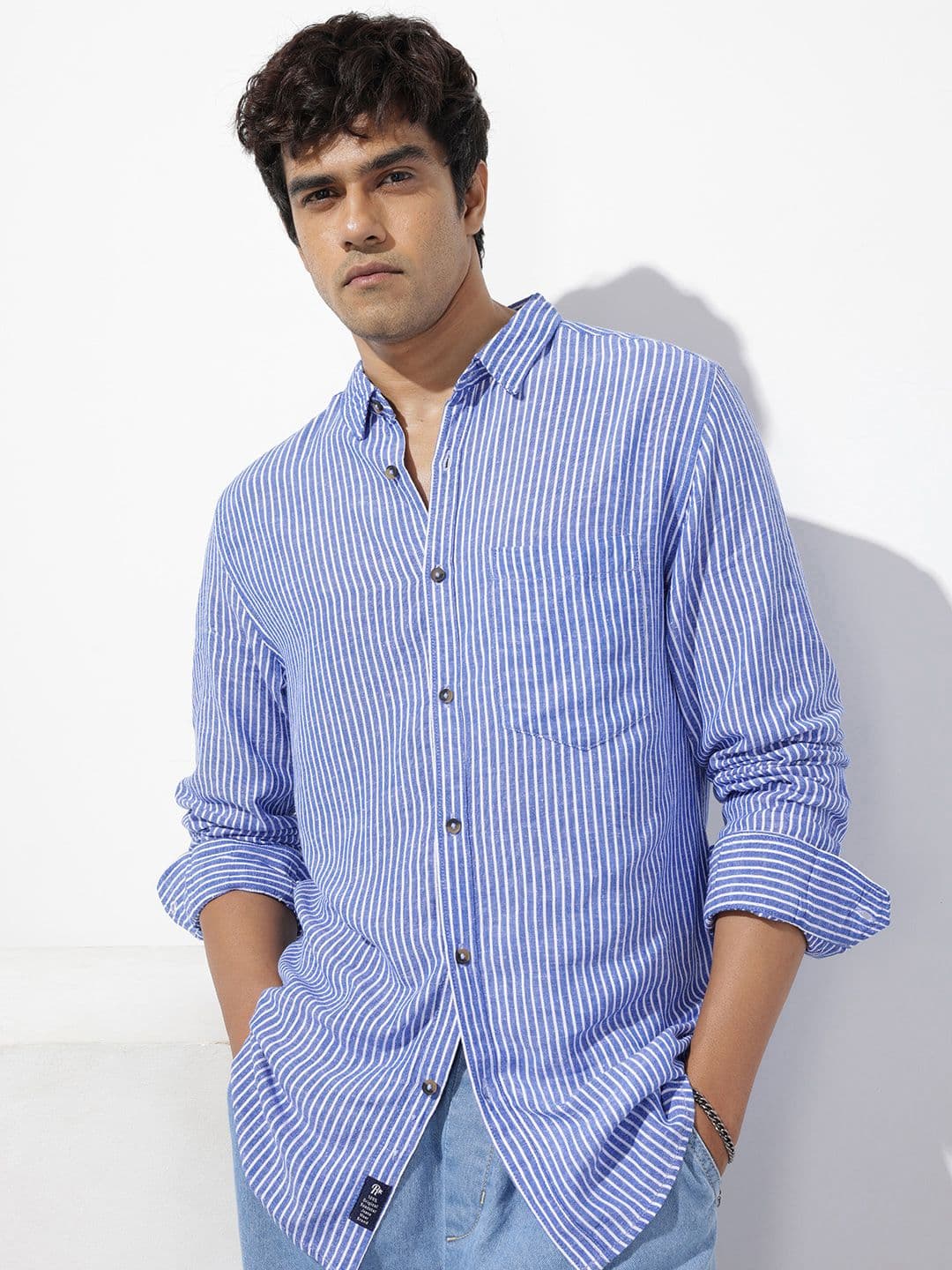 The Roadster Lifestyle Co. Men Striped Casual Shirt - view 1