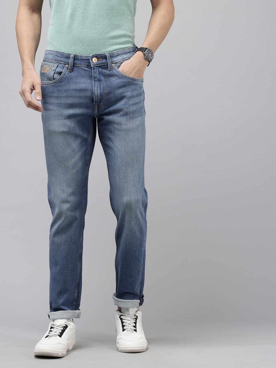 U.S. Polo Assn. Denim Co. Men Regallo Skinny Fit Heavy Fade Stretchable Jeans - view 1